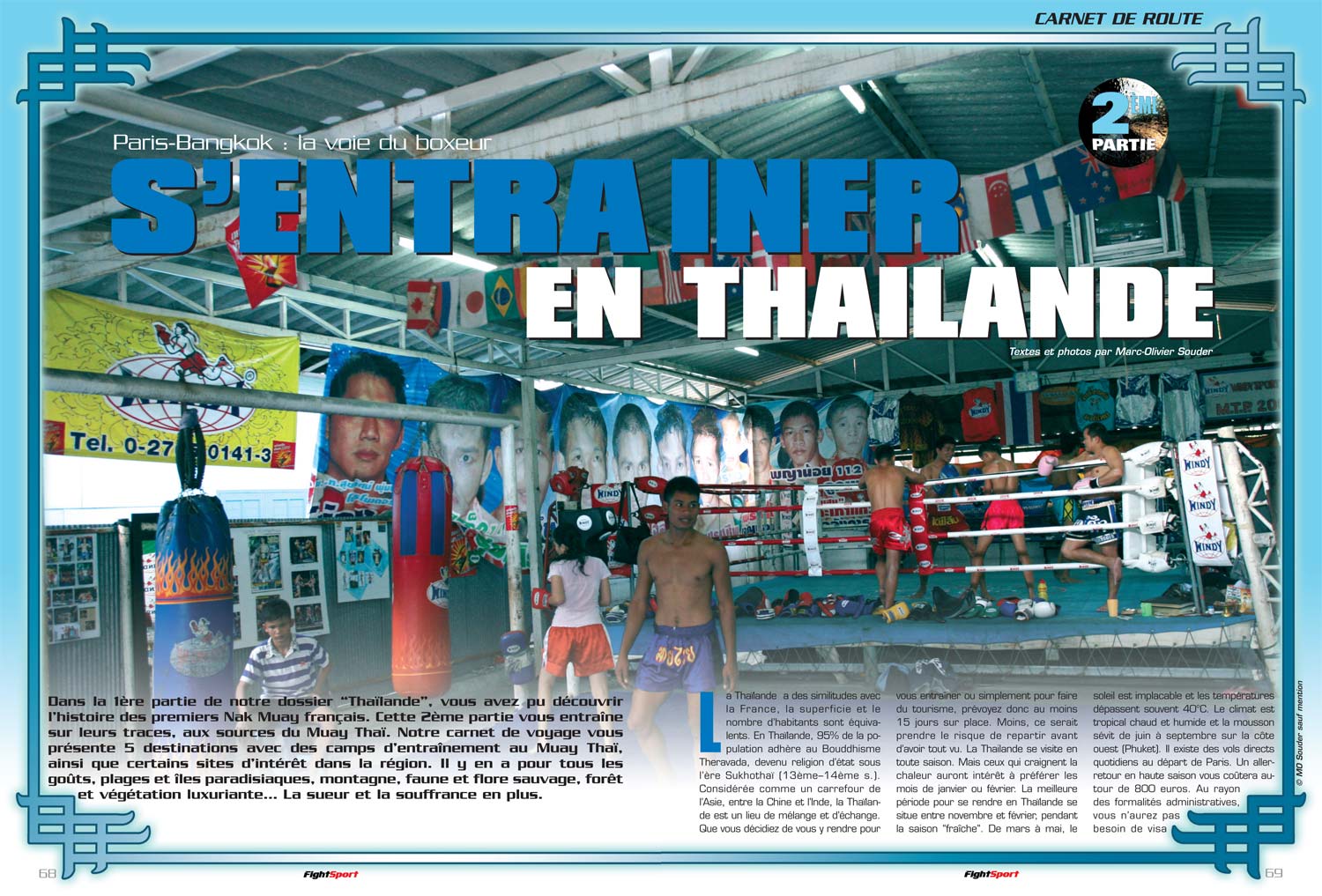 FightSport 58, Juin 2010, Muay Thai Story partie 2, carnet de voyage Thailande, Muay Thaï, France-Thaïlande