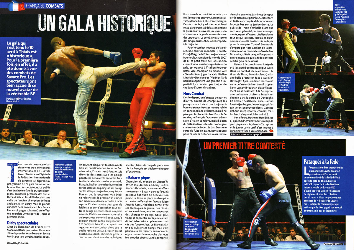 Punch Mag 172 Mai 2010, Savate, Boxe Française, French boxing